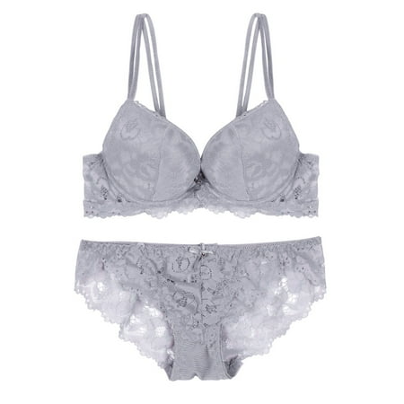 

Wuffmeow Lace Embroidery Padded Push Up Bra Women Comfortable Bra