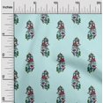 thumbnail image 1 of oneOone Organic Cotton Poplin Twill Fabric Leaves & Floral Block Fabric Prints By Yard 42 Inch Wide, 1 of 4