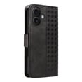 thumbnail image 6 of Allytechgroup Case for Apple iPhone 16 Plus, Flip Stand Embossed PU Leather Wallet Cover with Cash Pockets/Credit Card Slots/Wrist Strap Lanyard/Magnetic Clasp Kickstand Soft TPU Back Shell, Black, 6 of 15