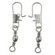 thumbnail image 3 of Naiovety 100 Uds rodamiento de bolas giratorio de pescado con conector a presión de seguridad anillos sólidos pesca Pescar Miedź 6+3, 3 of 6