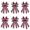 6pcs, variant on Cififendec 2pcs Independence Day Patriotic Bowknot, 20.86"×11.4", Memorial Day American Flag Party Decoration, Suitable for Front Door Decor
