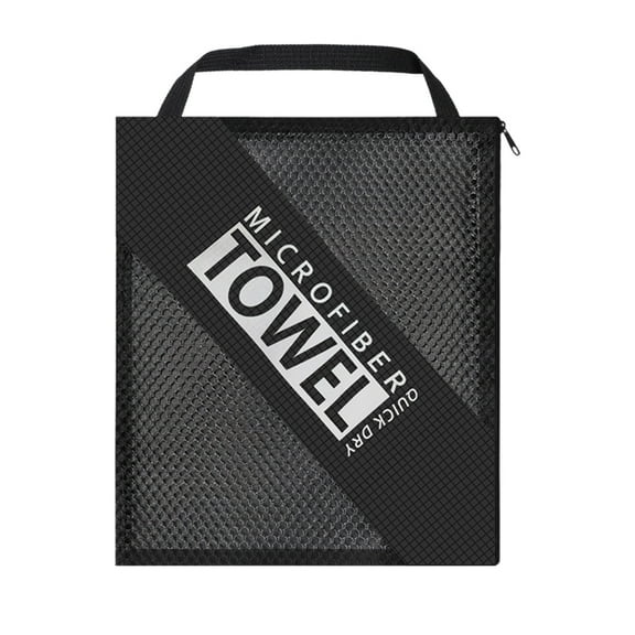 YFTDEF Beach Towel Storage Bag, Breathable Mesh Fabric, Portable Zippered Tote, 12.6x9.1 Inch, Lightweight for Wet and Dry Items, Ideal for Outdoor Activities, Sports Gear and Swimwear