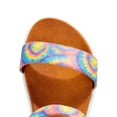 thumbnail image 4 of Wonder Nation Tie Dye Flatform Sandal (Little Girls & Big Girls), 4 of 6