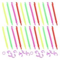 BESTYASH Hair Curlers for Women 26Pcs Spiral Hair Rollers Travel Use Plastic Assorted Color