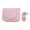 Pink, variant on YAHHU PU Camera Case Shockproof Protective Small Camera Bag with Shoulder Strap for Outdoor Photography, Compact Dimensions 6.3x5.9x3.9 inches / 16x15x10 cm, White