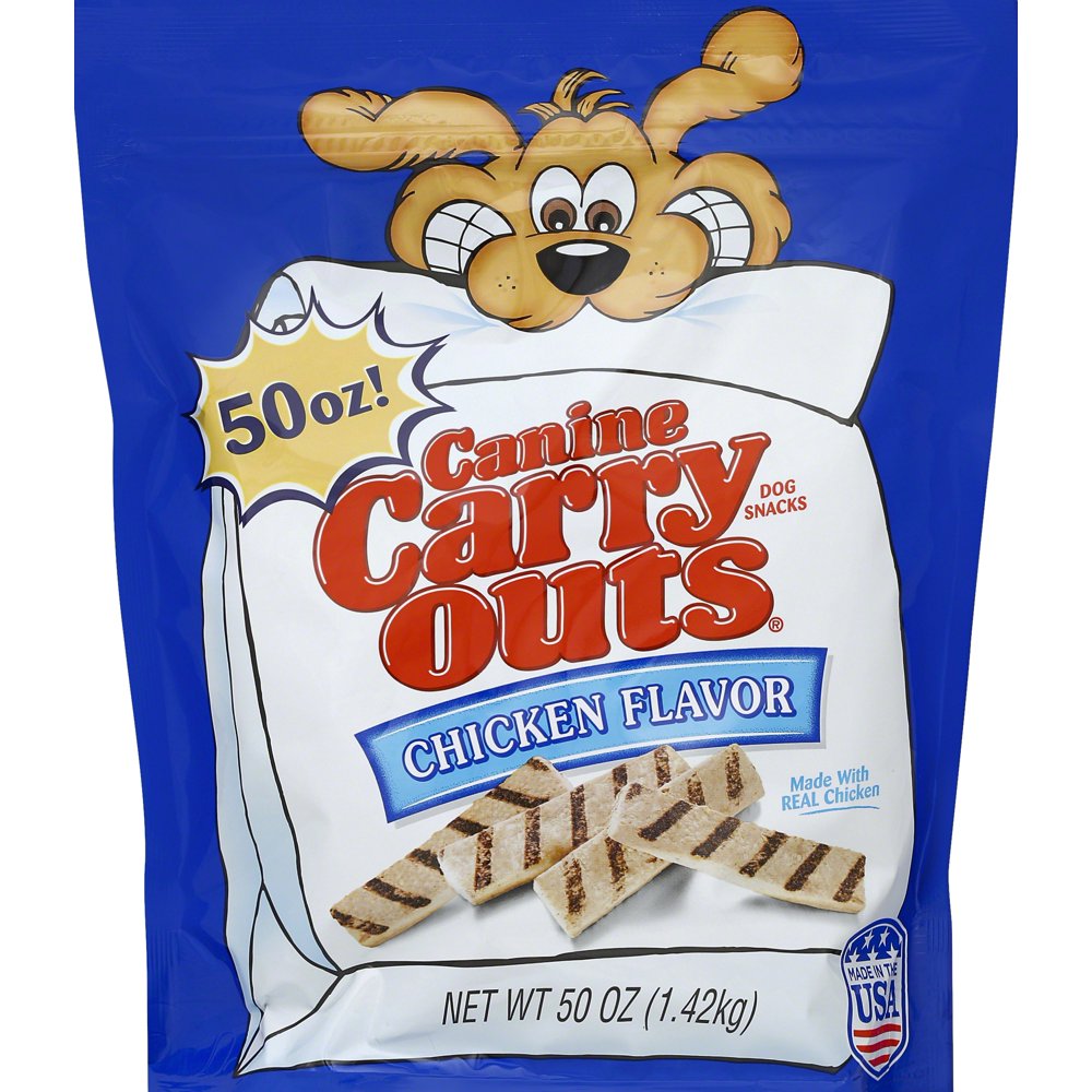 Canine Carry Outs Chicken Flavor Dog Treats, 50 oz