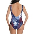 thumbnail image 3 of 50% off Bathing Suit for Women 4th Of July ZHUGeLI Ladies Fashion Printed Swimsuit Swimsuit Sleeveless Swimsuit American Flag Patriotic Outfits, 3 of 5