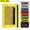 Yellow, variant on PLPPYFS Pencil Pouch for 3 Ring Binder, Bulk 1 Pack 3 Hole Zipper Pencil Pouches with Mesh Window, Pencils Bags in Assorted Colors, Sturdy and Durable Cloth Pencils Case for Home Office Supplies