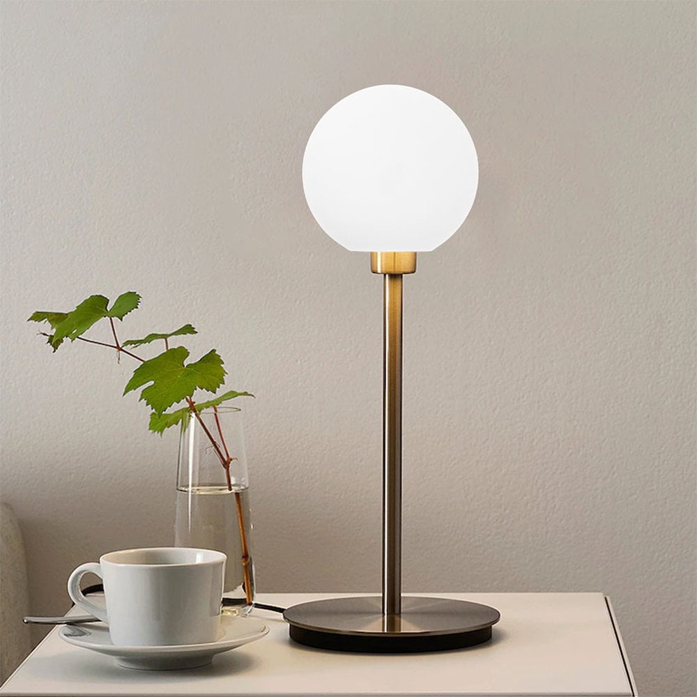 Abat-jour En Verre Dépoli Blanc Laiteux - Forme Globe - Diamètre 15 Cm - Pour Luminaire Intérieur Moderne