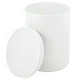 thumbnail image 5 of mDesign Round Swing Trash Can Waste, Garbage Container Bin - for Bathroom, Powder Room, Bedroom, Kitchen, Craft, 5 of 5