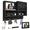 Black, variant on Black Wall Mounted Key And Mail Holder With Dual Storage Cupboards