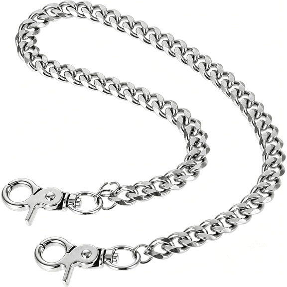 GASTROPOD Pants Wallet Chain for Men Women, Heavy Duty Metal Pants Chain, 20" Stainless Steel Jean Chain for Keys, Punk Goth Hip Hop Accessories