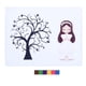 thumbnail image 4 of Libro de firmas de invitados para fiesta de cumpleaños de niña, registro de entrada, pintura de árbol con huellas dactilares, 4 of 14