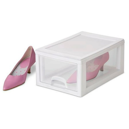 Sterilite - Small Box Modular Stacking Storage Drawer Container Closet (6 Pack)