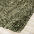 thumbnail image 3 of Allstar Green Solid Thick Modern Shaggy Area Rug (7' x 10' 2"), 3 of 5