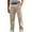 Beige, variant on Kovlvoll Men's Cargo Pants Straight Leg High Waisted Loose Casual Outdoor Athletic Hiking Trousers with Multi Pockets