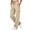 Beige, variant on Women High Waist Wide Leg Sweatpants JIANLAI Drawstring Loose Cargo Jogger Pants With Side Pockets, Soft Polyester Full Length Casual Sports Trousers For Workout Gym Outdoor Daily Wear