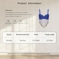 thumbnail image 6 of Moggemol Women's Sequin Beaded Belly Dance Bra Tops with Tassels Dance Costume for Music Festival Black One Size, 6 of 6