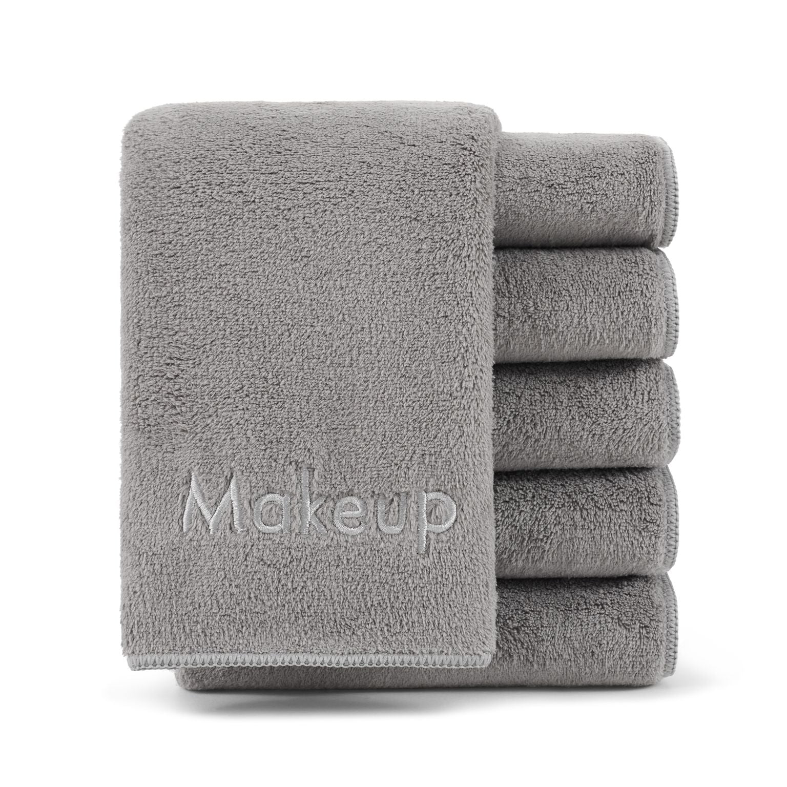 Arkwright Makeup Remover Wash Cloth - Coral Fleece Microfiber Face Towels - 13 x 13 in. - (Bulk Case of 108) Grey