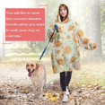 thumbnail image 4 of Wearable Oversized Blanket,Colorful Sun Moon Star Planet Pattern Wearable Blanket Hoodie for Adults,Cozy Hooded Blankets with Super Pockets,Super Warm Fuzzy Pullover for Women & Men, 4 of 6
