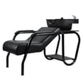 thumbnail image 3 of Birinta Shampoo Bowl with Chair Set Hair Washing Station, Ergonomic Design Backwash Barber Chair Shampoo Bowl Set, 3 of 11