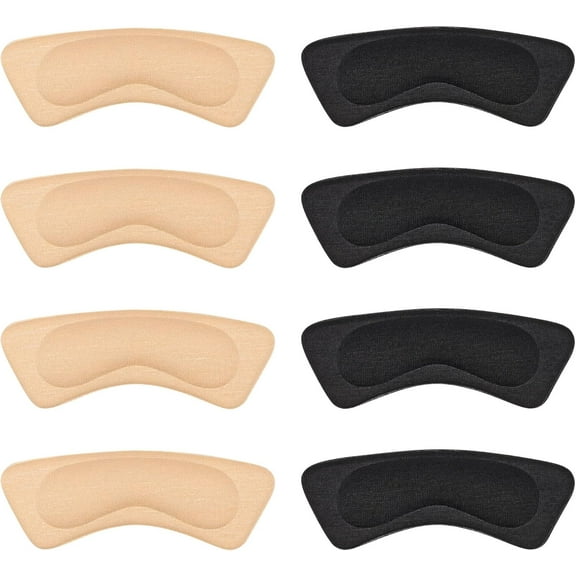 Loose Shoes Inserts Heel Pads Heel Grips Protectors for Shoes Shoe Size Reducer (Multicolor 2 Pairs)