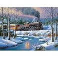 thumbnail image 2 of SUNSOUT INC - Winter Forest Express - 500 pc Jigsaw Puzzle by Artist: Sung Kim - Finished Size 18" x 24" - MPN# 41617, 2 of 5