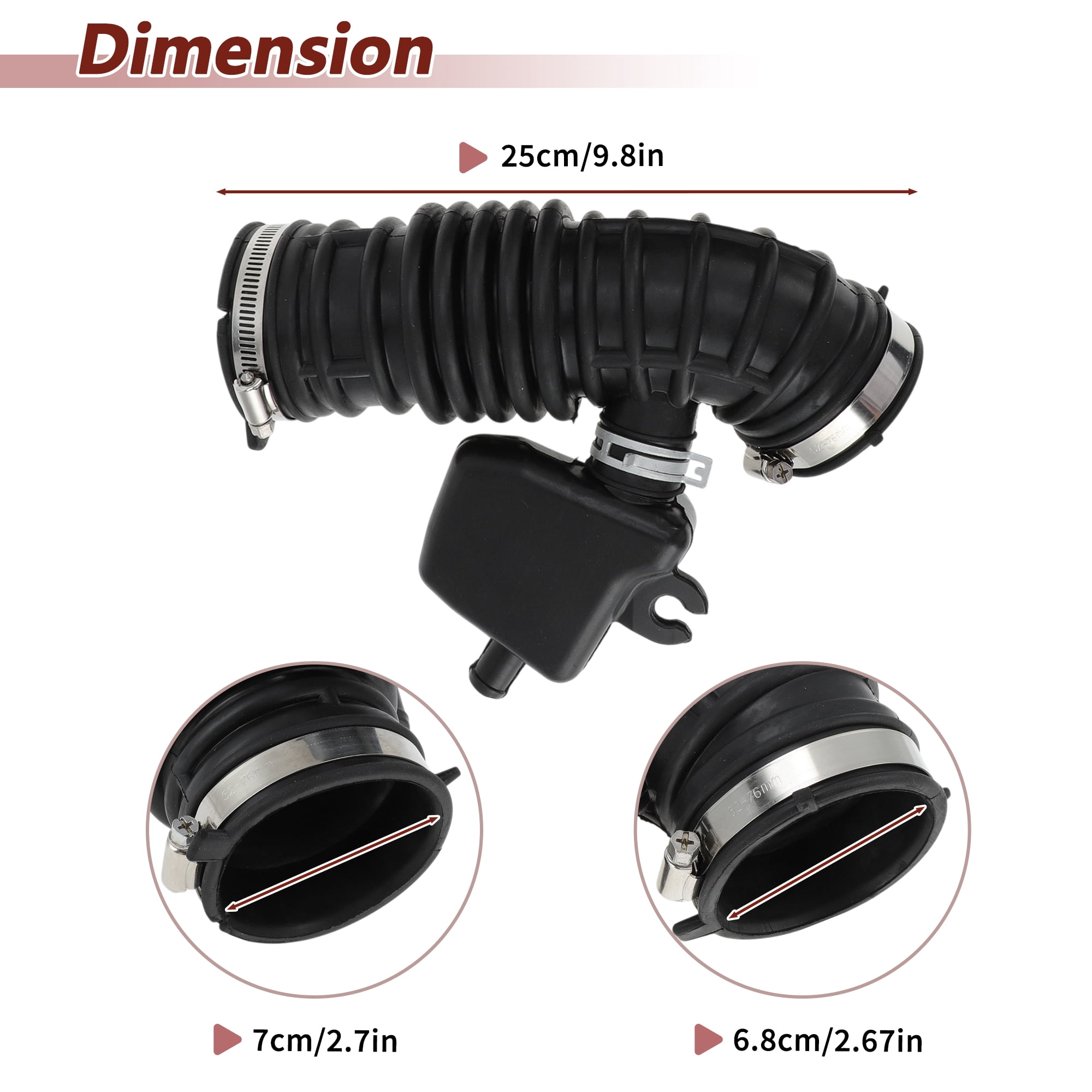 Unique Bargains Air Intake Hose Tube for Infiniti FX35 2009-2012 Left & Right Side
