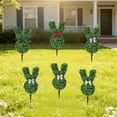 thumbnail image 3 of 21.6'' Artificial Bunny Shaped Topiary Trees with Ground Spike, Outdoor Indoor Boxwood Topiary Ball Bushes Potted Shrubs Front Porch Decor Outside Garden, 3 of 3