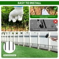 thumbnail image 2 of 38 Panels Animal Barrier Fence, No  Garden Fence for Rabbits and Dogs, Rustproof Metal Fencing with Bottom Blocker, 2 of 5