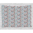 thumbnail image 1 of Dessert Tapestry, Repeating Pattern of Yummy Cupcakes with Rose and Cherry Toppers on Hearts Backdrop, Wall Hanging for Bedroom Living Room Dorm Decor, 80W X 60L Inches, Multicolor, by Ambesonne, 1 of 2