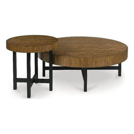 Signature Design by Ashley Steenlage Brown Table - Set of 2