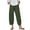 Green, variant on Women's Linen Wide Leg Pants Baggy Tapered Harem Pants Cotton Linen Spring Summe Trousers for Womens S-5XL