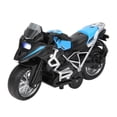 thumbnail image 1 of 1:14 Aleación Tire Hacia Atrás Motocicleta Modelo De Simulación Niños Luz Música Moto Juguete Azul, 1 of 5