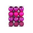 thumbnail image 3 of CuiLiyq Christmas Ball Ornaments, 48 PCS Shatterproof Christmas Hanging Balls Set for Xmas Tree DIY Craft Gifts, for Home Holiday Wedding Party Decorations (Fuchsia), 3 of 5