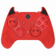 PlayVital Cute Demon Silicone Case Cover for Xbox Elite Wireless Controller Series 2, Kawaii Anti-Slip Shockproof Controller Skin Grip for Xbox Elite Series 2 Core with Thumb Grip Caps - Red