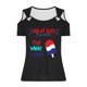 thumbnail image 4 of Tops de Hombro Frío para las Mujeres Día de la Independencia Impreso Fuera Del Hombro Blusa con Cuello en V, Fuera Del Hombro de las Mujeres, 4 of 4