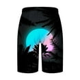 thumbnail image 4 of ZVNAΖH Mens Shorts Clearance Mens Shorts Elastic Waistband with Pockets and Drawstrings Mens Summer Beach Casual Shorts, 4 of 4
