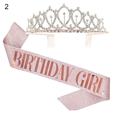 

Hadanceo 1 Set Shoulder Strap Pretty Hair Accessories Women Queen Crown Party Decoration for Birthday