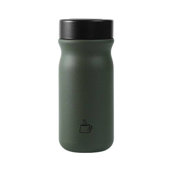 Tumbler 320Ml Stainless Steel Insulated Coffee Tumbler Travel Compact Portable Direct Drink Coffee Cup Sleek Modern Double-Wall Insulated Secure Lid Handle for Home Camping Car Office Use