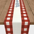 thumbnail image 3 of Creative Products God Bless the USA Buffalo Check 16x72 Cotton Twill Table Runner, 3 of 3