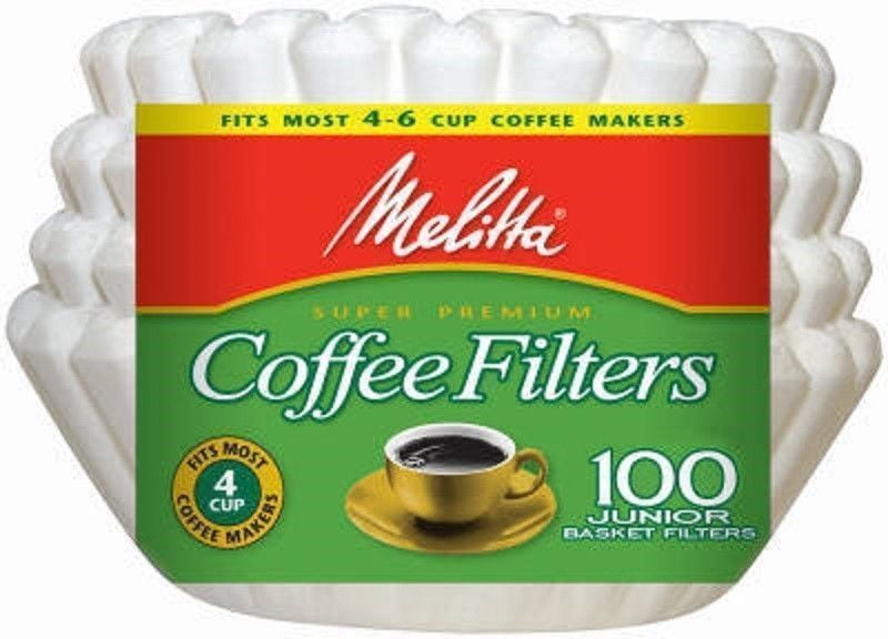 Melitta 4-6 Cup Jr. Basket Paper Coffee 