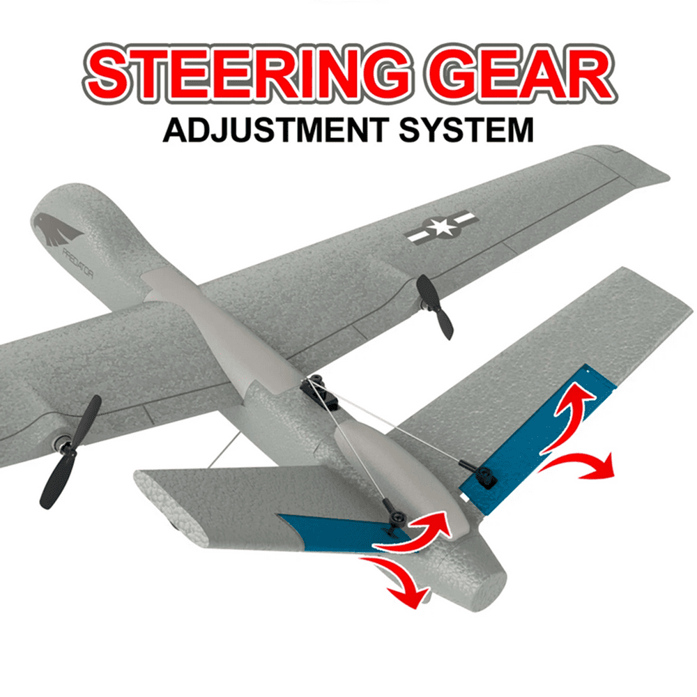 RC Plane Z55 2.4Ghz 3CH Hand Throwing Foam Aircraft With LED Light RC Gilder Airplane Toys