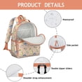 thumbnail image 4 of Hedgehog Pattern Backpack for School,Cute School Bag,Schoolbag with Adjustable Shoulder Straps & Padded Back,15.25"x11.5"x5.25", 4 of 6