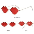 thumbnail image 2 of pstuiky Décorations de Scènes Extérieures Lunettes de Soleil Mode Plus Simples Lunettes de Soleil Lèvres Lunettes de Soleil Drôles Exagérées Lèvres Rouges Lunettes de Soleil à Éclats Océan Vente de Lunettes de Soleil, 2 of 4