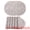 Gray/Khaki, variant on Unique Bargains 6Pcs Faux Leather Table Decor Placemats Black Gray 17.7x11.8inch