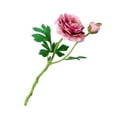 thumbnail image 2 of Kearding Ramo de Camelia Artificial de 2 cabezas simulación hogar jardín decoración boda banquete fiesta DIY Decoración Accesorios Flores artificiales rosa violeta y violeta claro Kearding HA8264-06B, 2 of 6