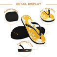thumbnail image 3 of Unisex Comfort Flip Flops Summer Thong Sandals Non Slip Soles Flip Flop for Beach, Pool, and Daily Wear White Floral Silhouettes L, 3 of 8