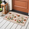 thumbnail image 4 of 2x3 Ft Entryway Area Rug, Ladybugs Eucalyptus Leaves Kitchen Rug Runner Washable Floor Mat, Spring Botanical Vintage Non Slip Indoor Door Mat Throw Carpet for Bathroom Living Room Bedroom, 4 of 8