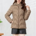 thumbnail image 2 of Fewfanhot Winter Clothing for Women Quilted Jacket Lightweight Padding Coat with Pockets, Regular, 2 of 9